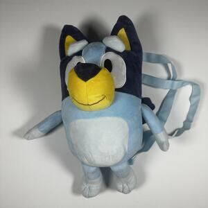 Bluey Plush Backpack Adjustable Straps Australian Preschool Soft Stuffed
